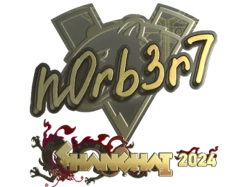 Sticker | n0rb3r7 (Gold) | Shanghai 2024