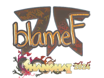 Sticker | blameF (Holo) | Shanghai 2024