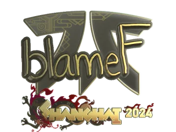 Sticker | blameF (Gold) | Shanghai 2024