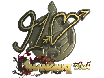 Sticker | 910 (Gold) | Shanghai 2024