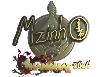 Sticker | mzinho (Gold) | Shanghai 2024