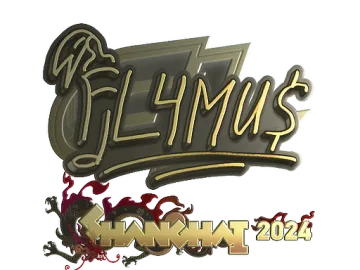 Sticker | FL4MUS (Gold) | Shanghai 2024
