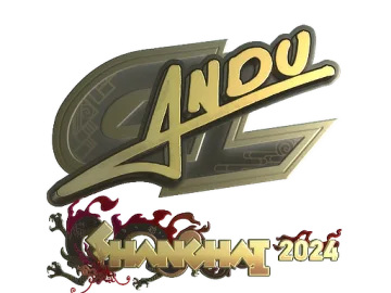 Sticker | aNdu (Gold) | Shanghai 2024