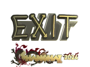 Sticker | exit (Gold) | Shanghai 2024