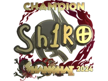 Sticker | sh1ro (Gold, Champion) | Shanghai 2024