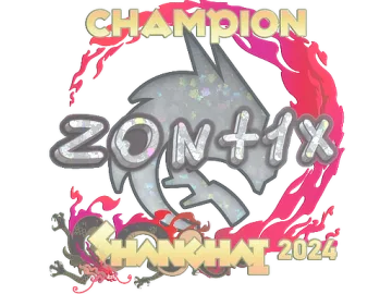 Sticker | zont1x (Glitter, Champion) | Shanghai 2024