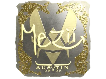 Sticker | mezii (Gold) | Austin 2025