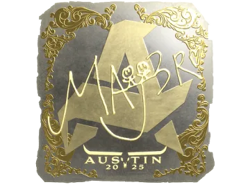 Sticker | MAJ3R (Gold) | Austin 2025