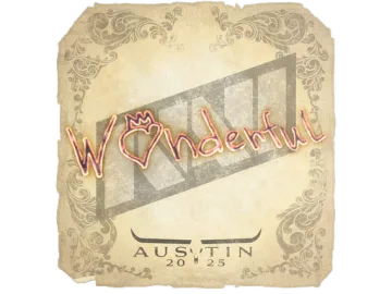 Sticker | w0nderful | Austin 2025