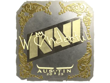Sticker | w0nderful (Gold) | Austin 2025