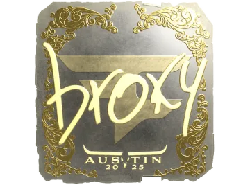 Sticker | broky (Gold) | Austin 2025