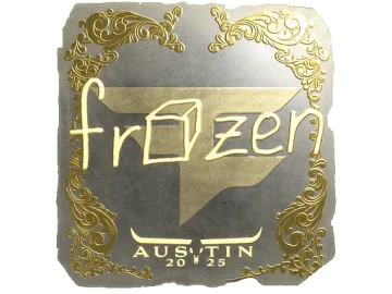 Sticker | frozen (Gold) | Austin 2025