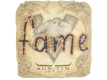 Sticker | fame | Austin 2025