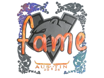 Sticker | fame (Holo) | Austin 2025