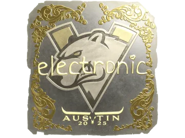 Sticker | electronic (Gold) | Austin 2025