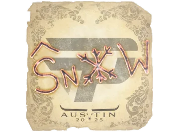 Sticker | snow | Austin 2025