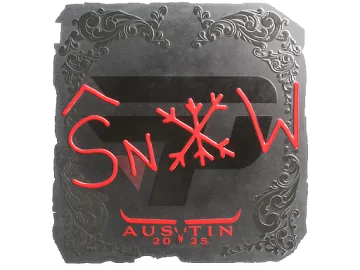 Sticker | snow (Foil) | Austin 2025