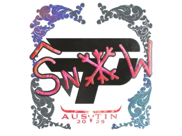 Sticker | snow (Holo) | Austin 2025