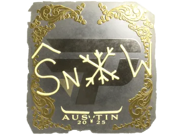 Sticker | snow (Gold) | Austin 2025