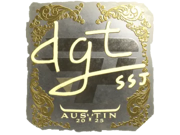 Sticker | dgt (Gold) | Austin 2025