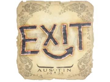 Sticker | exit | Austin 2025