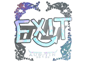 Sticker | exit (Holo) | Austin 2025