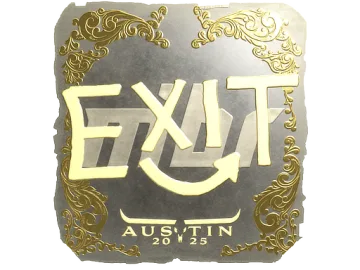Sticker | exit (Gold) | Austin 2025