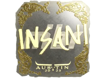 Sticker | insani (Gold) | Austin 2025