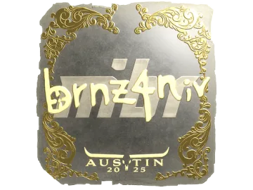 Sticker | brnz4n (Gold) | Austin 2025