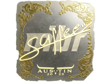 Sticker | saffee (Gold) | Austin 2025