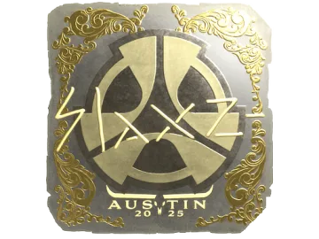 Sticker | slaxz- (Gold) | Austin 2025