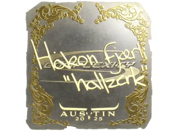 Sticker | hallzerk (Gold) | Austin 2025
