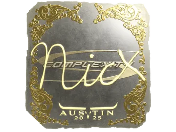 Sticker | nicx (Gold) | Austin 2025