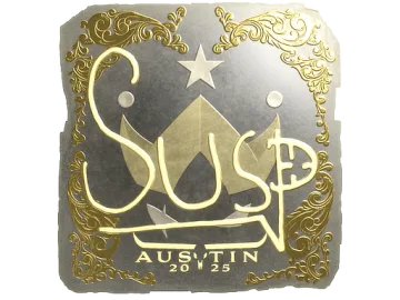 Sticker | susp (Gold) | Austin 2025
