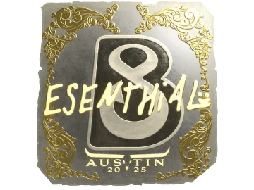Sticker | esenthial (Gold) | Austin 2025