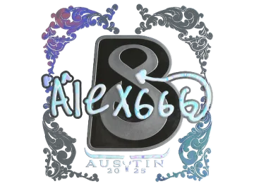 Sticker | alex666 (Holo) | Austin 2025