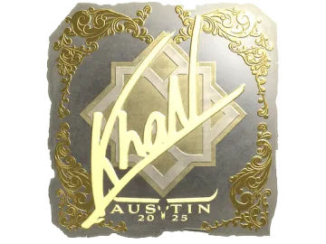 Sticker | khaN (Gold) | Austin 2025
