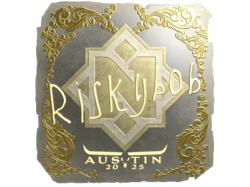 Sticker | riskyb0b (Gold) | Austin 2025