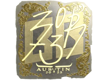 Sticker | zorte (Gold) | Austin 2025