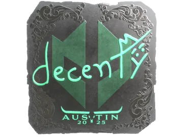Sticker | decenty (Foil) | Austin 2025
