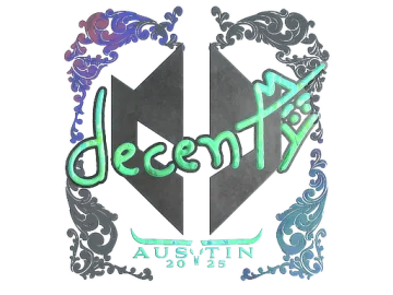 Sticker | decenty (Holo) | Austin 2025
