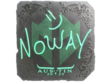 Sticker | noway (Foil) | Austin 2025