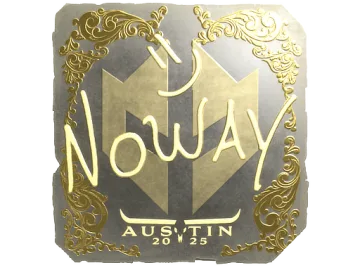 Sticker | noway (Gold) | Austin 2025