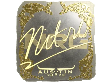 Sticker | nitr0 (Gold) | Austin 2025