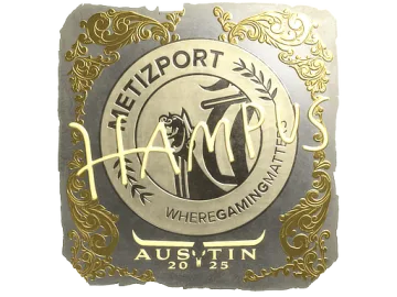 Sticker | hampus (Gold) | Austin 2025