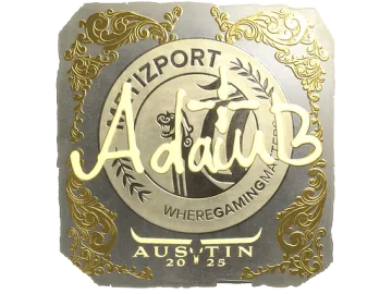 Sticker | adamb (Gold) | Austin 2025