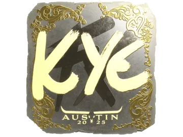 Sticker | kye (Gold) | Austin 2025