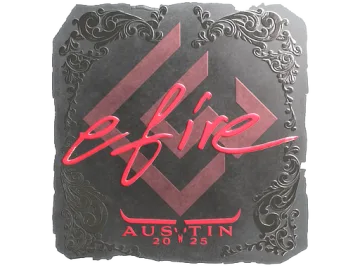 Sticker | efire (Foil) | Austin 2025
