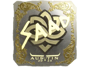 Sticker | saadzin (Gold) | Austin 2025