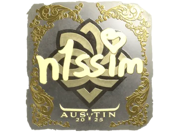 Sticker | n1ssim (Gold) | Austin 2025